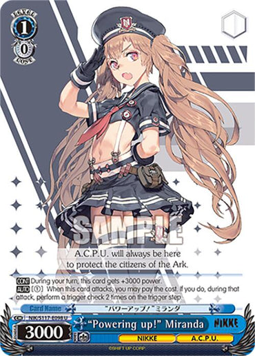 "Powering up!" Miranda (NIK/S117-E098 U) [GODDESS OF VICTORY: NIKKE]
