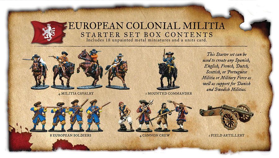 Blood & Plunder: European Colonial Militia Nationality Set (ONLINE ORDER ONLY)