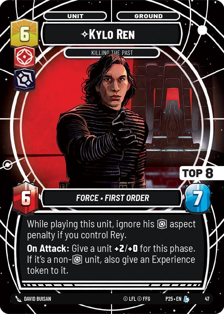 Kylo Ren - Killing the Past (47) (Top 8) (47) [Store Showdown Promos] (ONLINE ORDER ONLY)