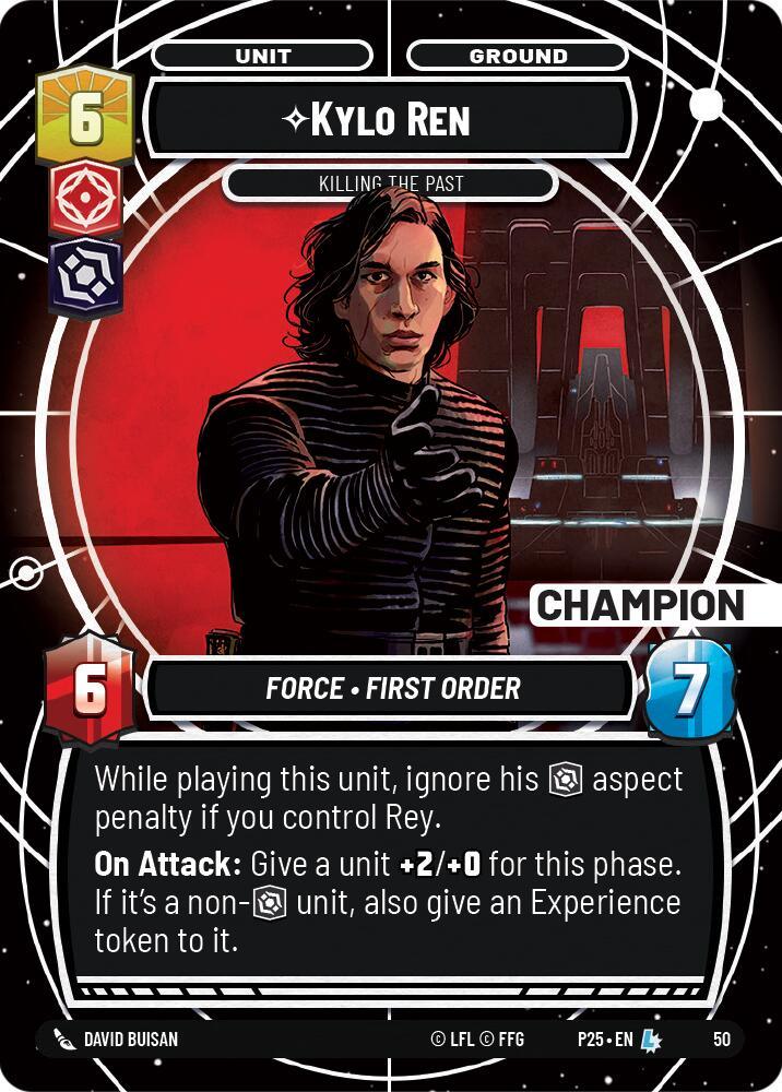 Kylo Ren - Killing the Past (50) (Champion) (50) [Store Showdown Promos] (ONLINE ORDER ONLY)