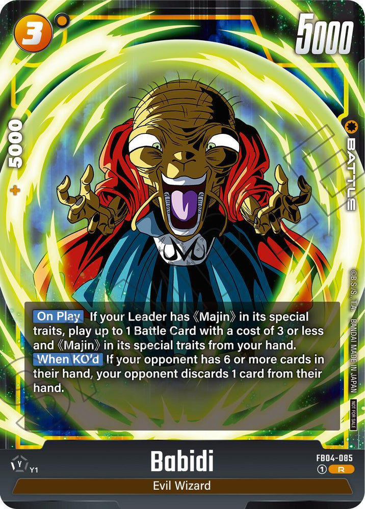 Babidi (Limited Pack 01) [Fusion World Promotion Cards] (ONLINE ORDER ONLY)