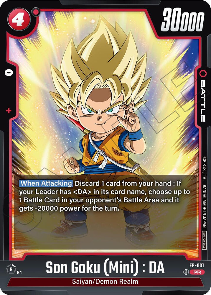 Son Goku (Mini) : DA (Promotion Pack Vol.5) [Fusion World Promotion Cards] (ONLINE ORDER ONLY)