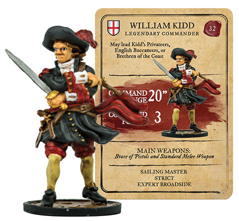 Blood & Plunder: English William Kidd Legendary Commander (ONLINE ORDER ONLY)