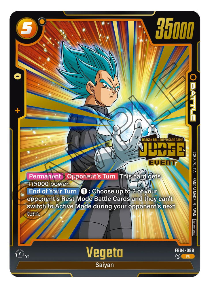 Vegeta (Judge Pack 03 - Event Judge) [Fusion World Promotion Cards] (ONLINE ORDER ONLY)