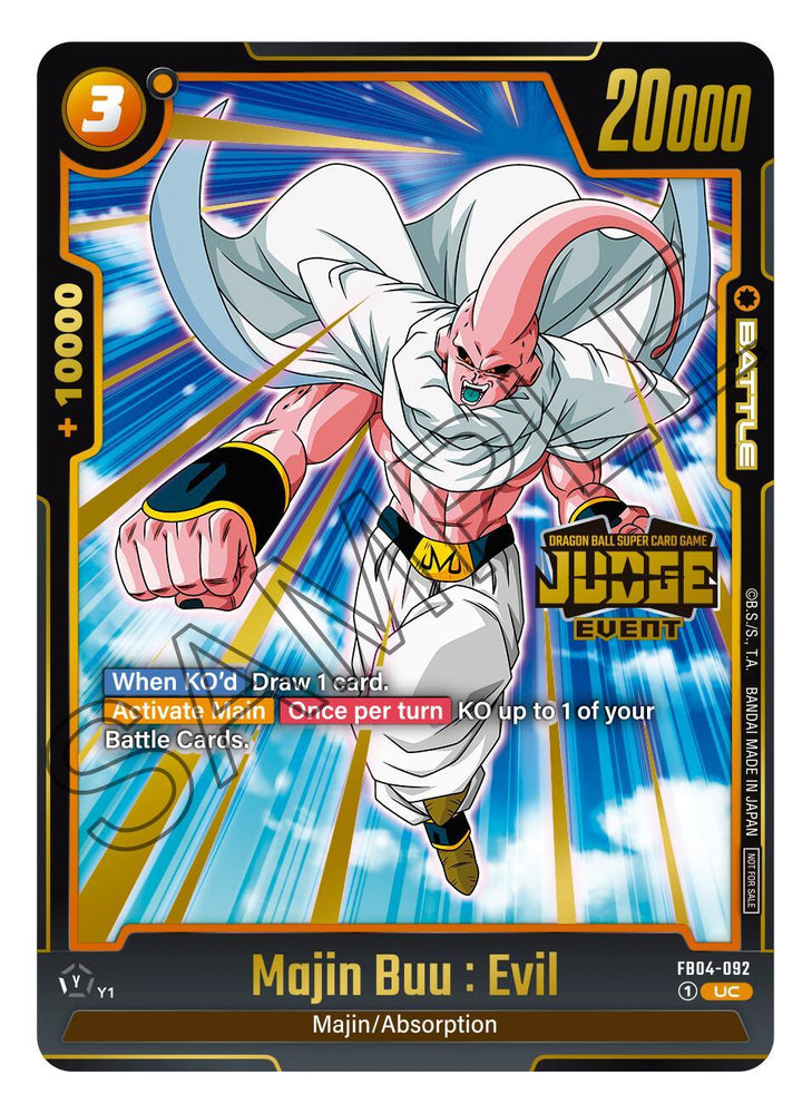 Majin Buu : Evil (Judge Pack 03 - Event Judge) [Fusion World Promotion Cards] (ONLINE ORDER ONLY)