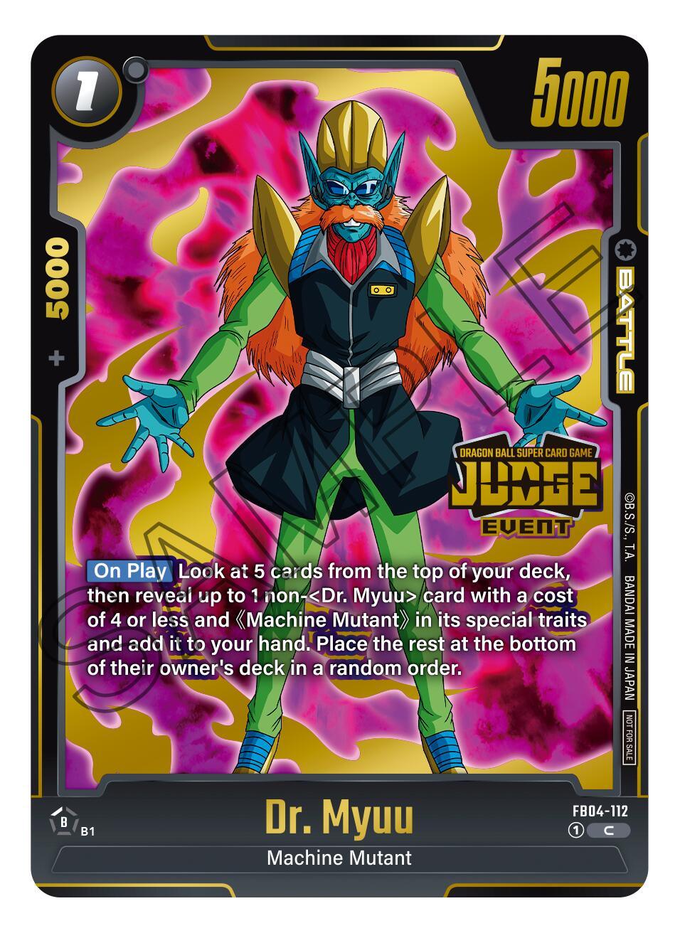 Dr. Myuu (Judge Pack 03 - Event Judge) [Fusion World Promotion Cards] (ONLINE ORDER ONLY)