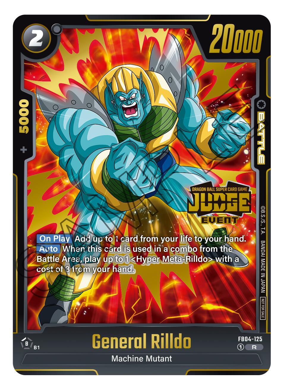 General Rilldo (Judge Pack 03 - Event Judge) [Fusion World Promotion Cards] (ONLINE ORDER ONLY)