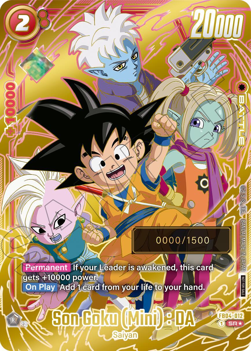 Son Goku (Mini) : DA (Serial Numbered) [Fusion World Promotion Cards] (ONLINE ORDER ONLY)