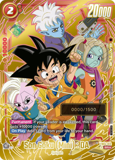 Son Goku (Mini) : DA (Serial Numbered) [Fusion World Promotion Cards] (ONLINE ORDER ONLY)