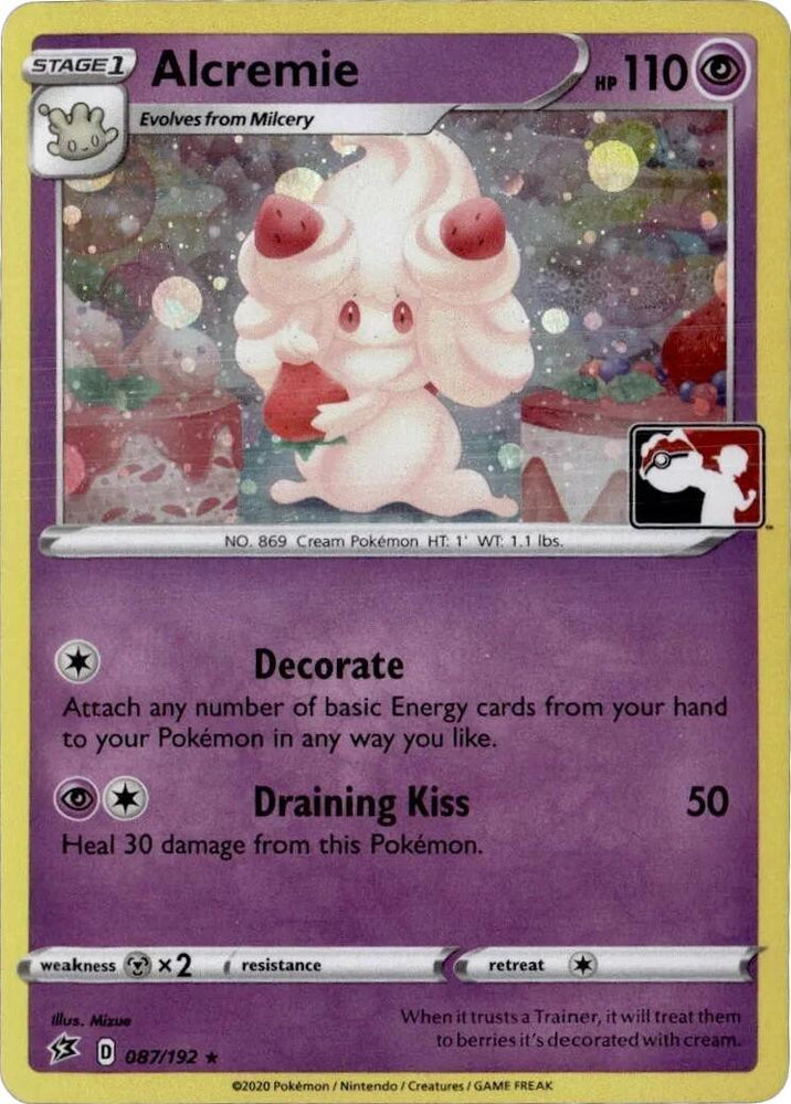 Alcremie (087/192) (Play Pokemon Promo) [League & Championship Cards] (ONLINE ORDER ONLY)