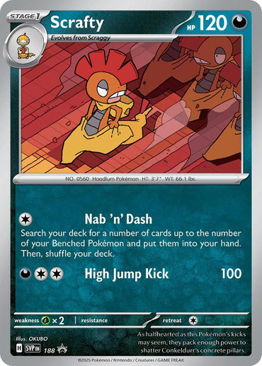 Scrafty (188) [Scarlet & Violet: Black Star Promos] (ONLINE ORDER ONLY)