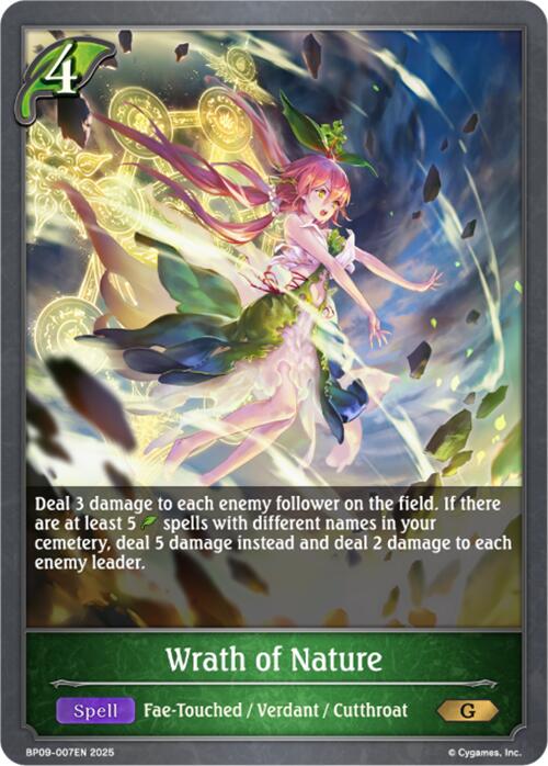 Wrath of Nature (BP09-007EN) [Duet of Dawn and Dusk]