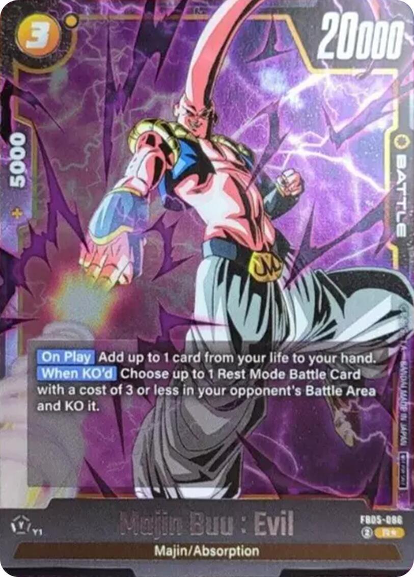 Majin Buu : Evil (Tournament Pack 06) [Fusion World Tournament Cards] (ONLINE ORDER ONLY)