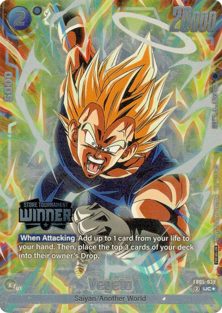Vegeta (Tournament Pack 06 - Winner) [Fusion World Tournament Cards] (ONLINE ORDER ONLY)