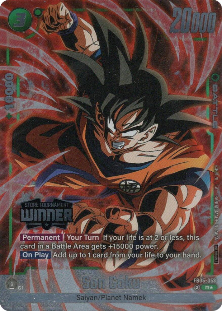 Son Goku (FB05-053) (Tournament Pack -Winner- 06) [Fusion World Tournament Cards] (ONLINE ORDER ONLY)