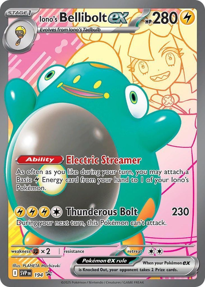 Iono's Bellibolt ex (194) [Scarlet & Violet: Black Star Promos] (Online Only)
