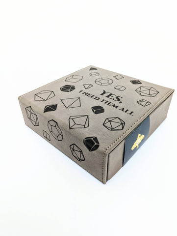 Yes, I Need Them All - D&D - Vegan Leather Dice Box (ONLINE ORDER ONLY)