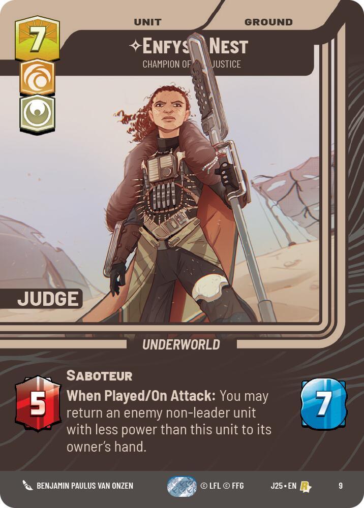 Enfys Nest - Champion of Justice (9) (9) [Judge Promos] (ONLINE ORDER ONLY)