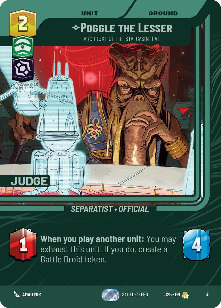Poggle the Lesser - Archduke of the Stalgasin Hive (3) (3) [Judge Promos] (ONLINE ORDER ONLY)