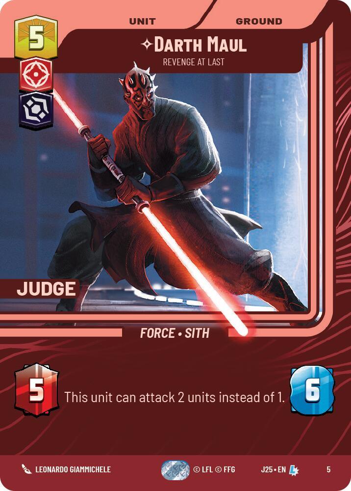 Darth Maul - Revenge at Last (5) (5) [Judge Promos] (ONLINE ORDER ONLY)
