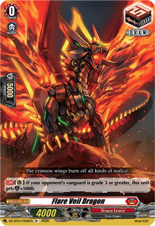 Flare Veil Dragon (DZ-BT07/056EN) [Moon Fangs & Cerulean Blaze]