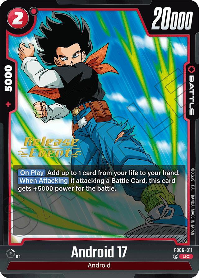 Android 17 (FB06-011) [Rivals Clash Release Event Cards] (ONLINE ORDER ONLY)