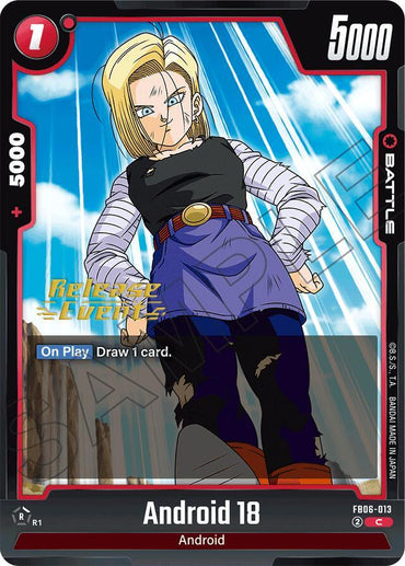 Android 18 (FB06-013) [Rivals Clash Release Event Cards] (ONLINE ORDER ONLY)
