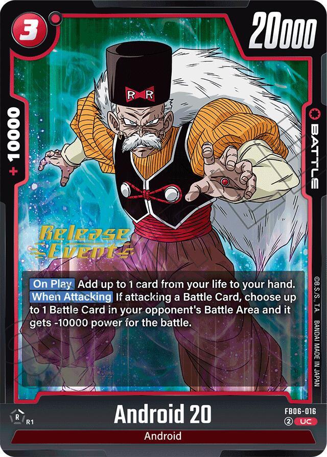 Android 20 [Rivals Clash Release Event Cards] (ONLINE ORDER ONLY)