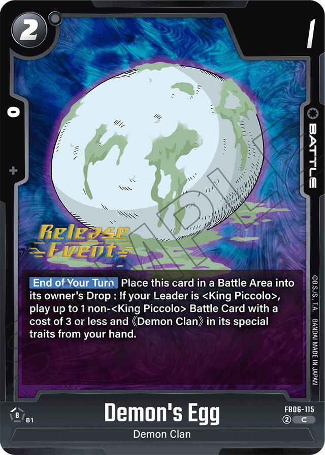 Demon's Egg [Rivals Clash Release Event Cards] (ONLINE ORDER ONLY)