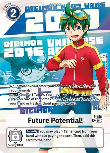 Future Potential! [P-156] (Digimon Animation Series 25th Anniversary Set) [Promotional Cards] (ONLINE ORDER ONLY)