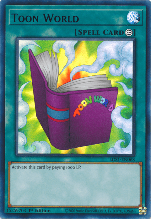 Toon World (Purple) [LDS1-EN068] Ultra Rare (ONLINE ORDER ONLY)