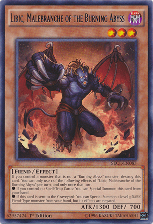 Libic, Malebranche of the Burning Abyss [SECE-EN083] Rare (ONLINE ORDER ONLY)