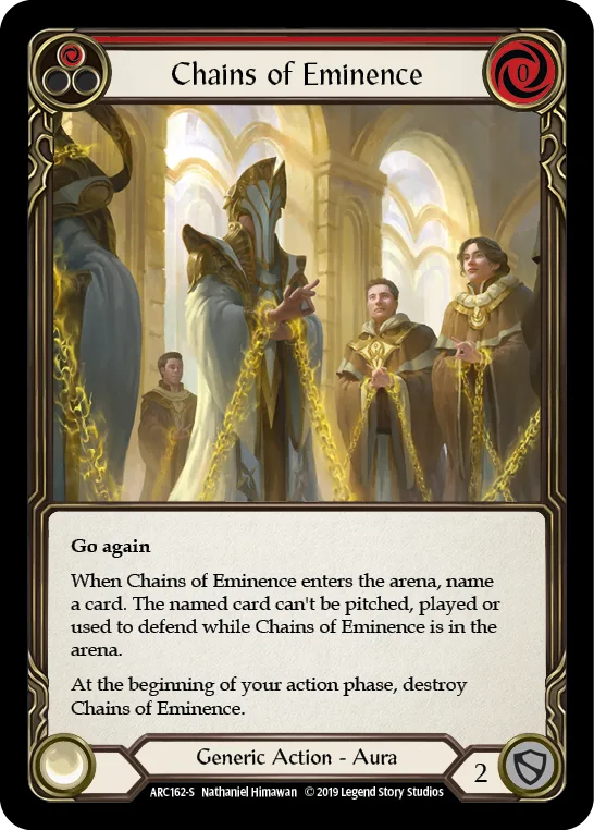 Chains of Eminence [ARC162-S] (Arcane Rising)  1st Edition Rainbow Foil - Anime Imports LLC