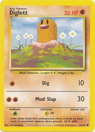 Diglett (47/102) [Base Set Unlimited] (Online Only)