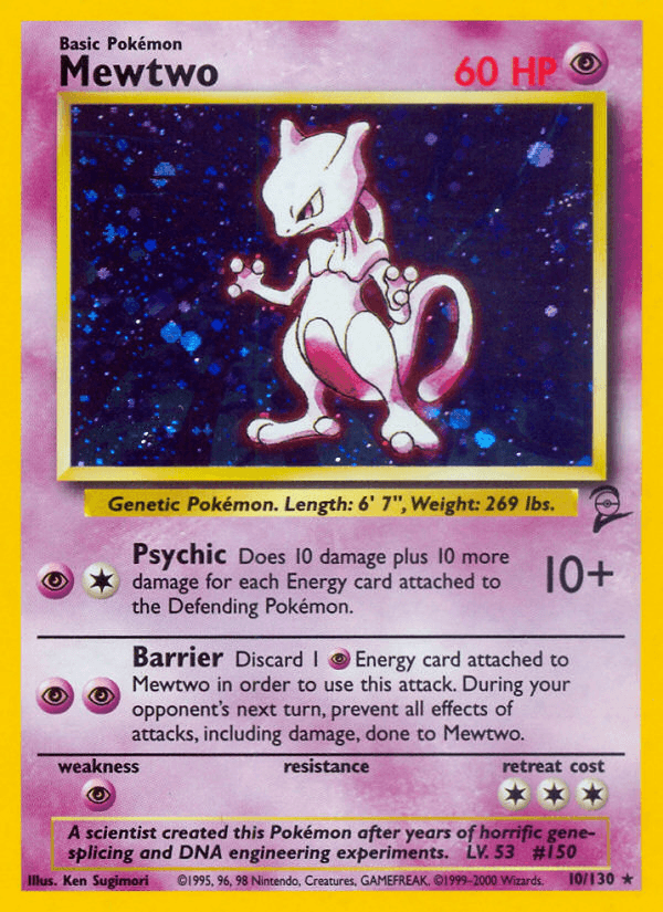 Mewtwo (10/130) [Base Set 2] (Online Only)