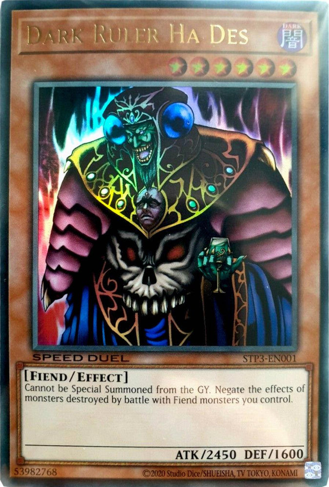 Dark Ruler Ha Des [STP3-EN001] Ultra Rare (ONLINE ORDER ONLY)