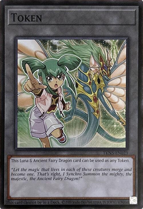 Token (Luna & Ancient Fairy Dragon) [TKN5-EN023] Super Rare (ONLINE ORDER ONLY)