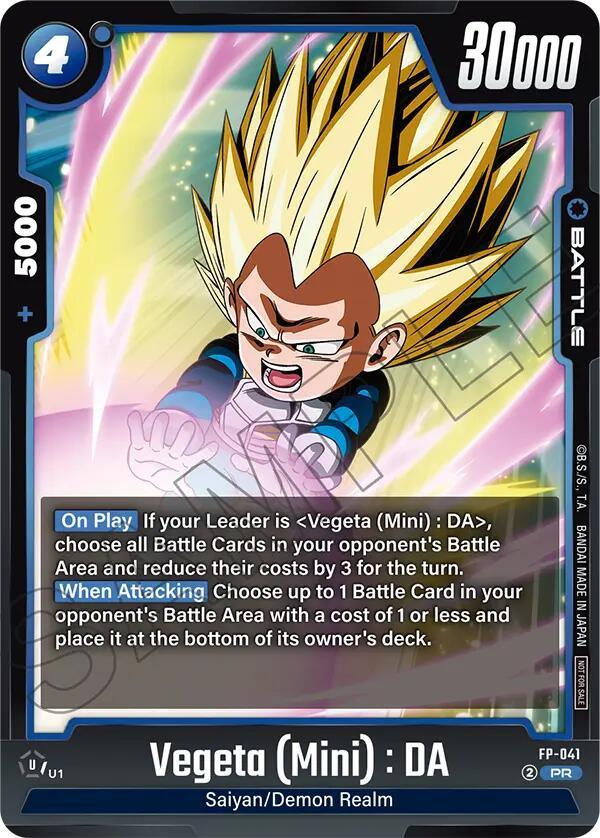 Vegeta (Mini) (FP-041) [Rivals Clash Release Event Cards] (ONLINE ORDER ONLY)