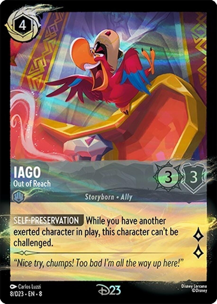 Iago - Out of Reach (8) [Promo Cards] (ONLINE ORDER ONLY)