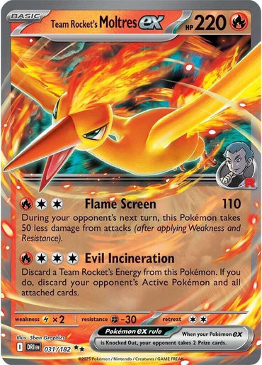 Team Rocket's Moltres ex (031/182) [Scarlet & Violet: Destined Rivals] (ONLINE ORDER ONLY)