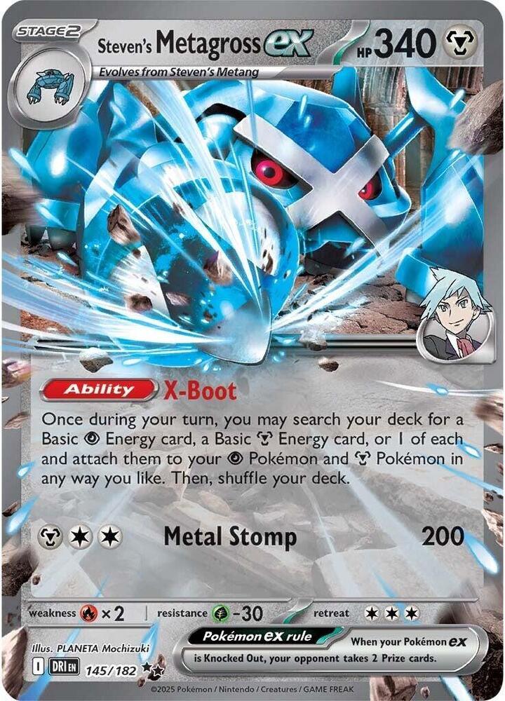 Steven's Metagross ex (145/182) [Scarlet & Violet: Destined Rivals] (ONLINE ORDER ONLY)