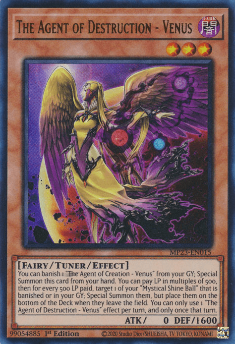 The Agent of Destruction - Venus [MP23-EN015] Ultra Rare (ONLINE ORDER ONLY)