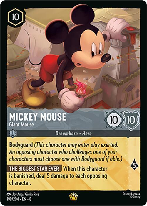 Mickey Mouse - Giant Mouse (199/204) [Reign of Jafar] (ONLINE ORDER ONLY)