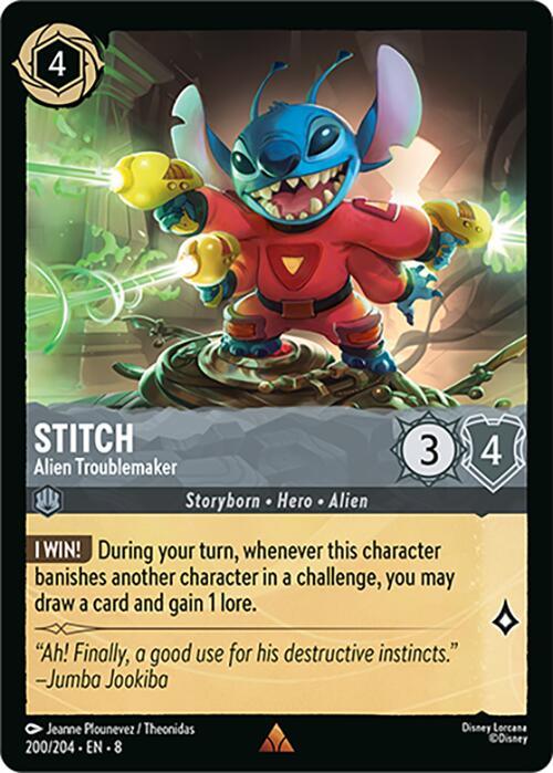 Stitch - Alien Troublemaker (200/204) [Reign of Jafar] (ONLINE ORDER ONLY)