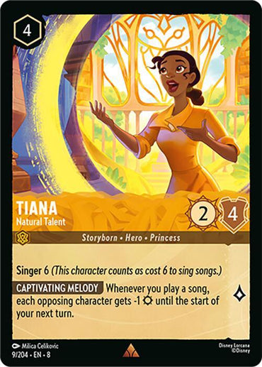 Tiana - Natural Talent (9/204) [Reign of Jafar] (ONLINE ORDER ONLY)