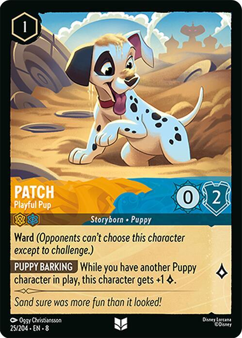 Patch - Playful Pup (25/204) [Reign of Jafar] (ONLINE ORDER ONLY)