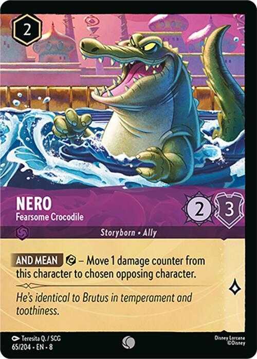 Nero - Fearsome Crocodile (65/204) [Reign of Jafar] (ONLINE ORDER ONLY)
