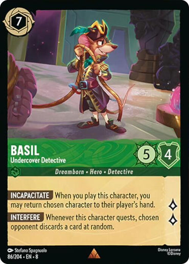 Basil - Undercover Detective (86/204) [Reign of Jafar] (ONLINE ORDER ONLY)