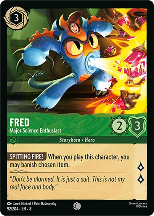 Fred - Major Science Enthusiast (92/204) [Reign of Jafar] (ONLINE ORDER ONLY)