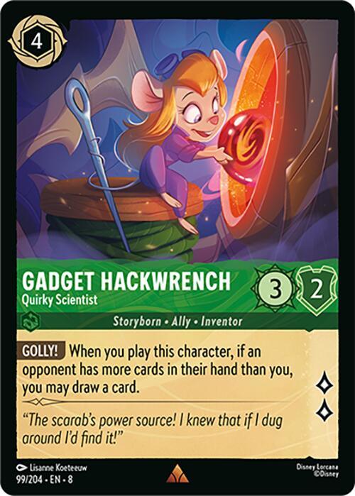 Gadget Hackwrench - Quirky Scientist (99/204) [Reign of Jafar] (ONLINE ORDER ONLY)